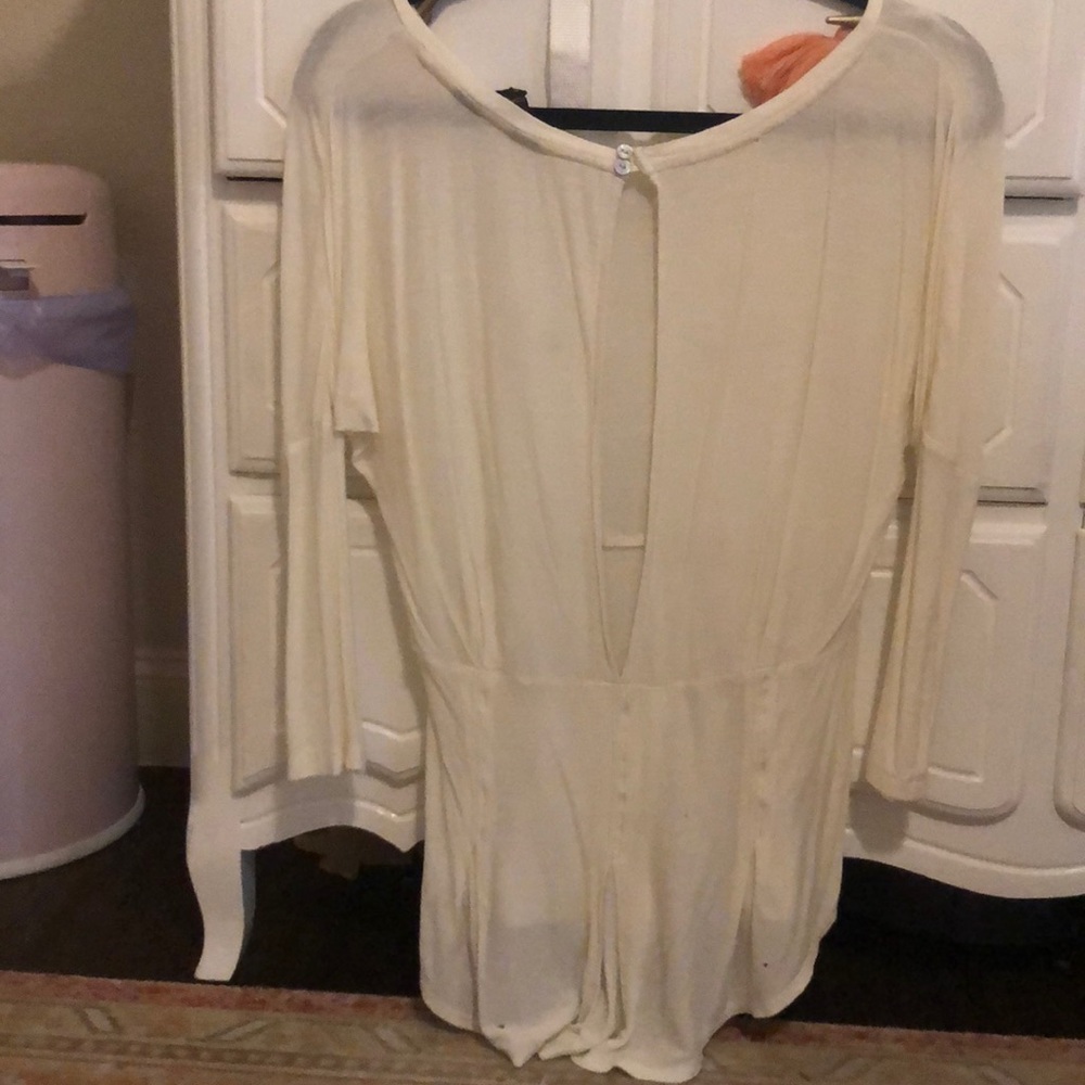 Tailored open keep long sleeve top